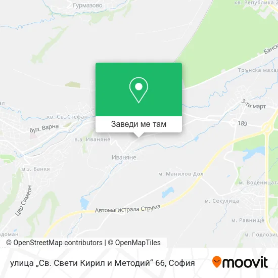 улица „Св. Свети Кирил и Методий“ 66 карта