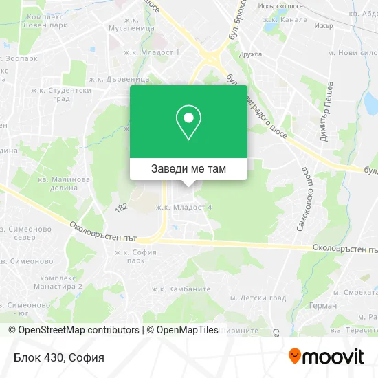 Блок 430 карта