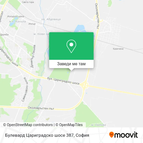Булевард Цариградско шосе 387 карта