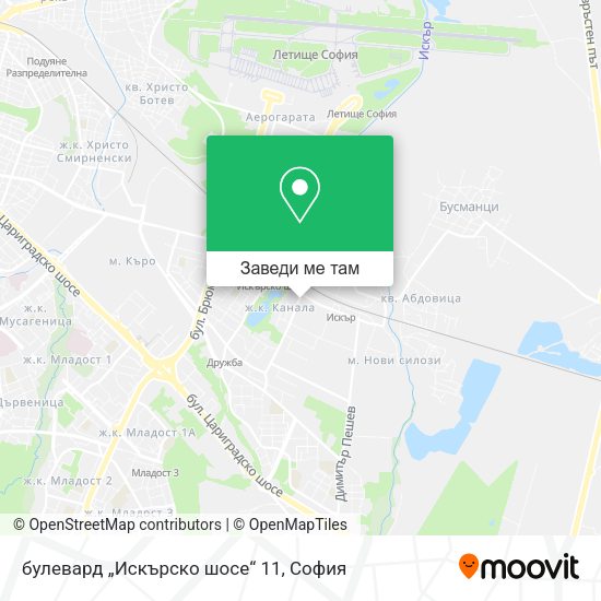 булевард „Искърско шосе“ 11 карта