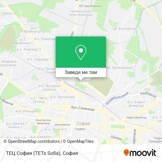 ТЕЦ София (TETs Sofia) карта