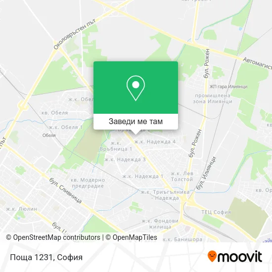 Поща 1231 карта