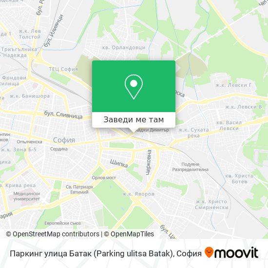 Паркинг улица Батак (Parking ulitsa Batak) карта