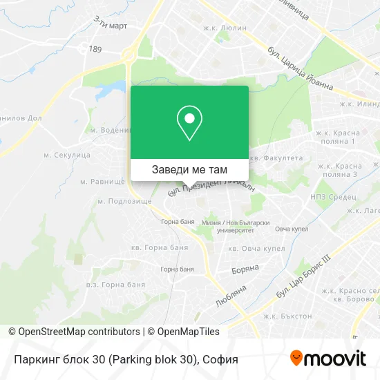 Паркинг блок 30 (Parking blok 30) карта