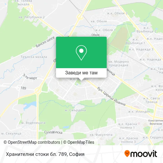 Хранителни стоки бл. 789 карта