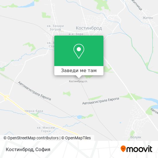 Костинброд карта