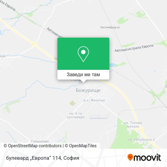 булевард „Европа“ 114 карта