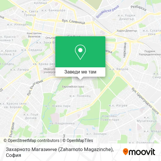 Захарното Магазинче (Zaharnoto Magazinche) карта