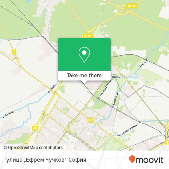 улица „Ефрем Чучков“ карта
