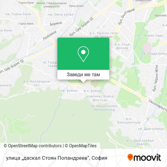 улица „даскал Стоян Попандреев“ карта