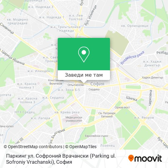 Паркинг ул. Софроний Врачански (Parking ul. Sofroniy Vrachanski) карта