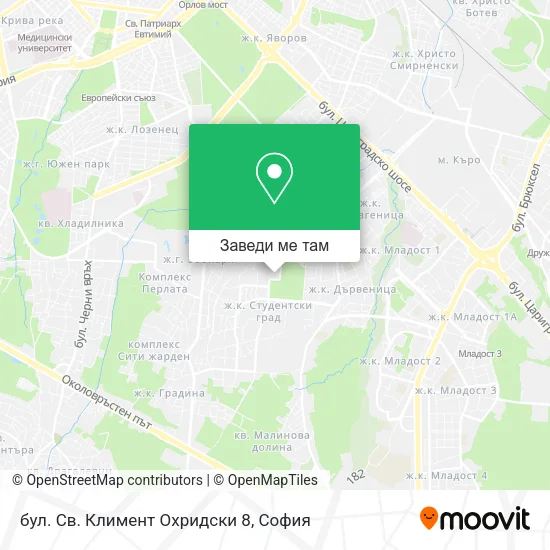 бул. Св. Климент Охридски 8 карта