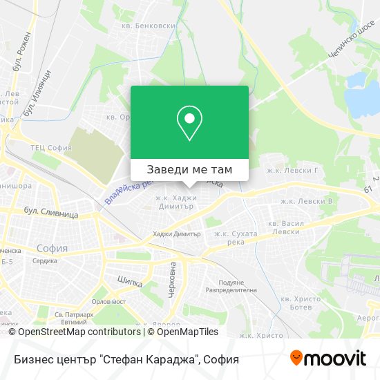 Бизнес център "Стефан Караджа" карта