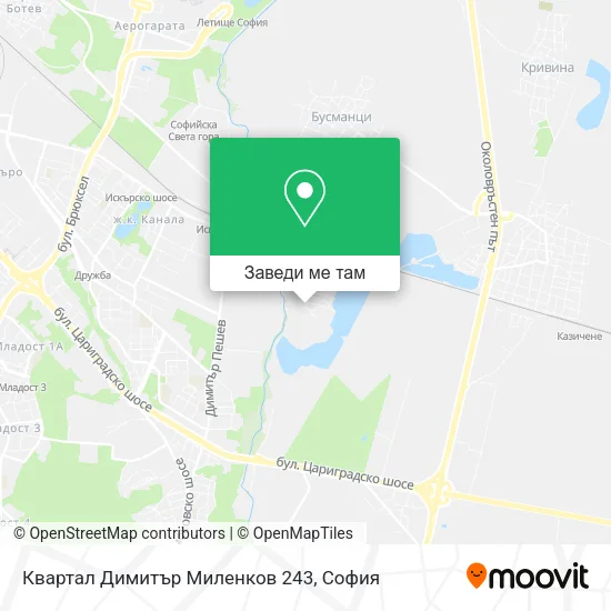 Квартал Димитър Миленков 243 карта