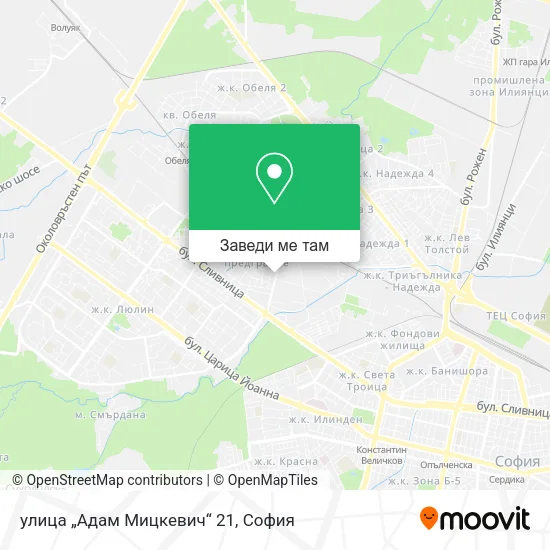улица „Адам Мицкевич“ 21 карта