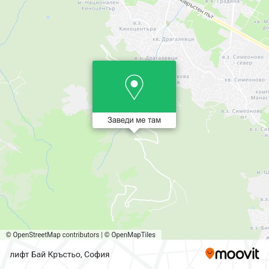 лифт Бай Кръстьо карта