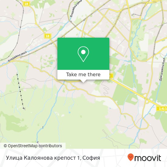 Улица Калоянова крепост 1 карта