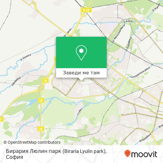 Бирария Люлин парк (Biraria Lyulin park) карта