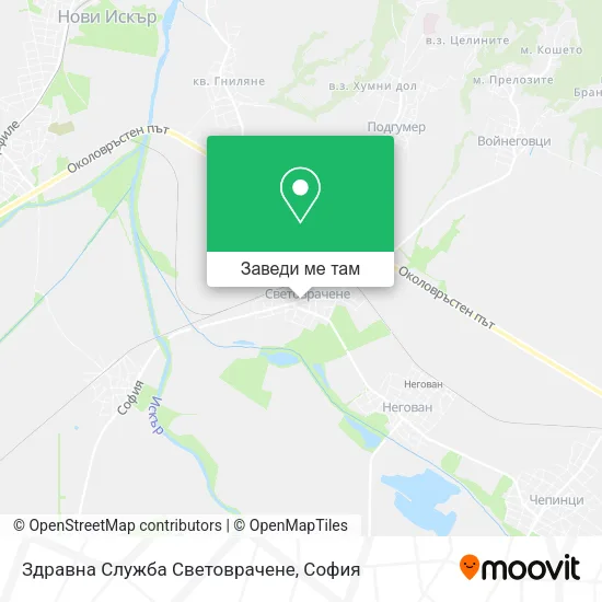 Здравна Служба Световрачене карта