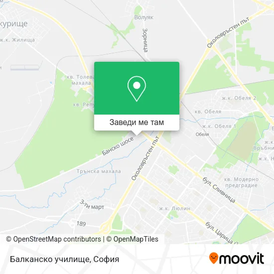 Балканско училище карта