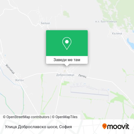 Улица Доброславско шосе карта