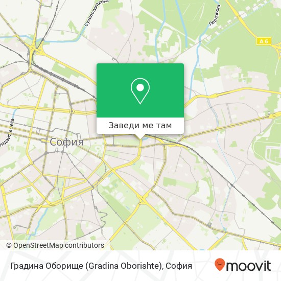 Градина Оборище (Gradina Oborishte) карта