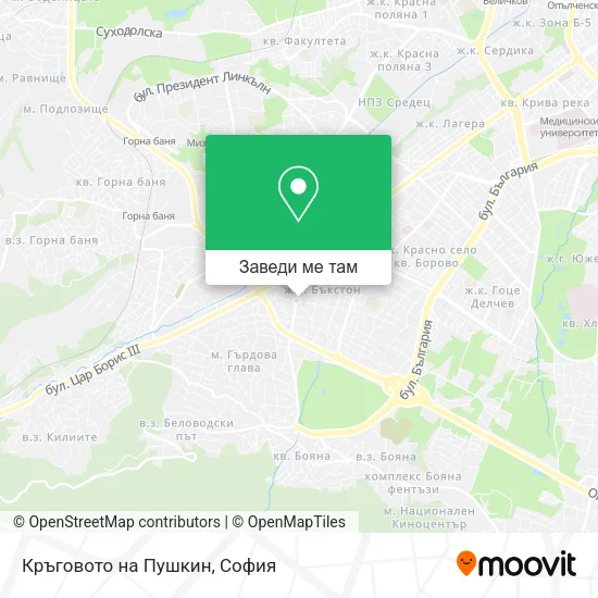 Кръговото на Пушкин карта