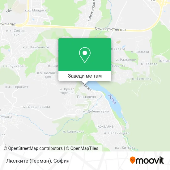 Люлките (Герман) карта
