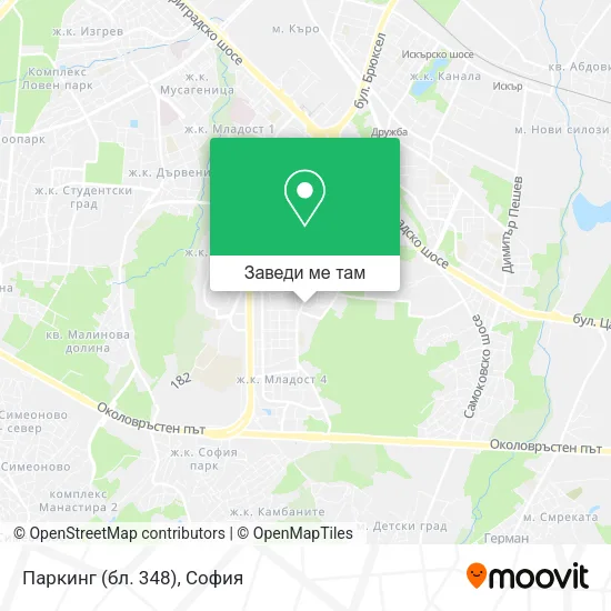 Паркинг (бл. 348) карта