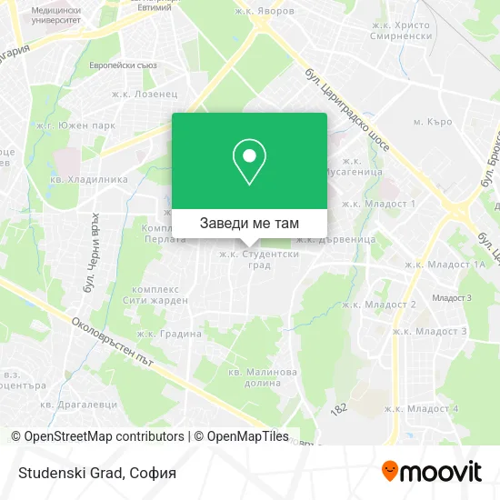 Studenski Grad карта