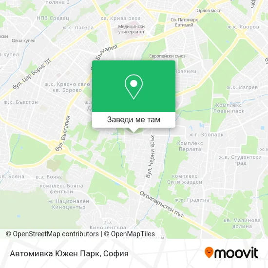 Автомивка Южен Парк карта