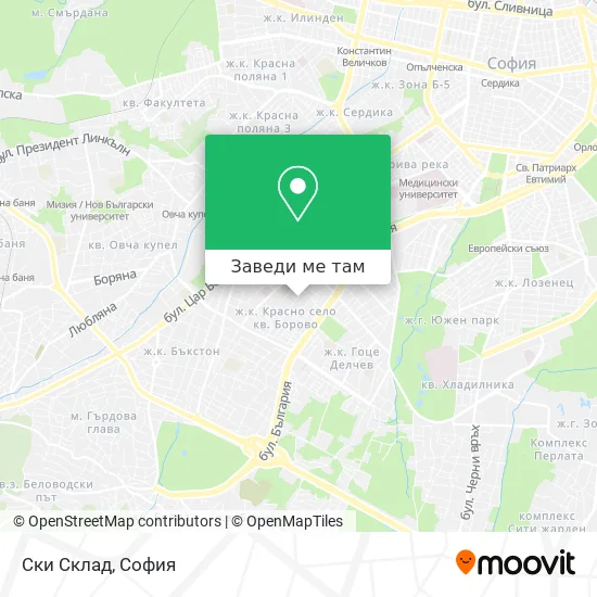 Ски Склад карта