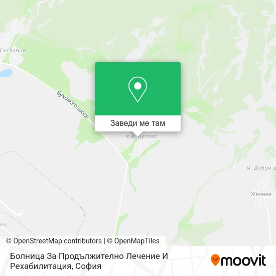 Болница За Продължително Лечение И Рехабилитация карта