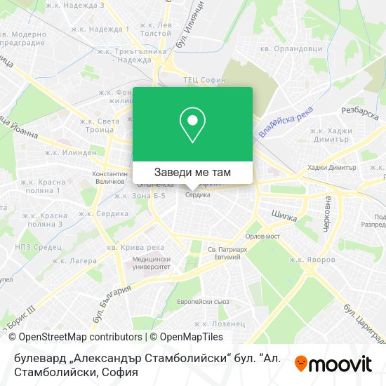 булевард „Александър Стамболийски“ бул. “Ал. Стамболийски карта