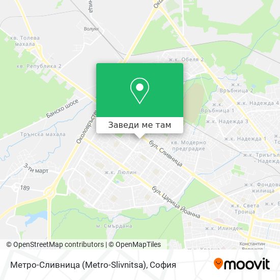 Метро-Сливница (Metro-Slivnitsa) карта