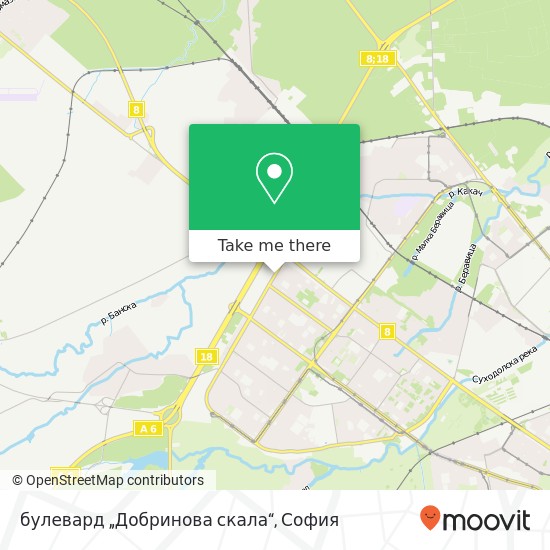 булевард „Добринова скала“ карта