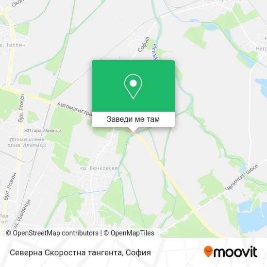 Северна Скоростна тангента карта