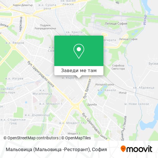 Мальовица (Мальовица -Ресторант) карта