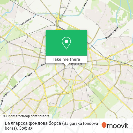 Българска фондова борса (Balgarska fondova borsa) карта
