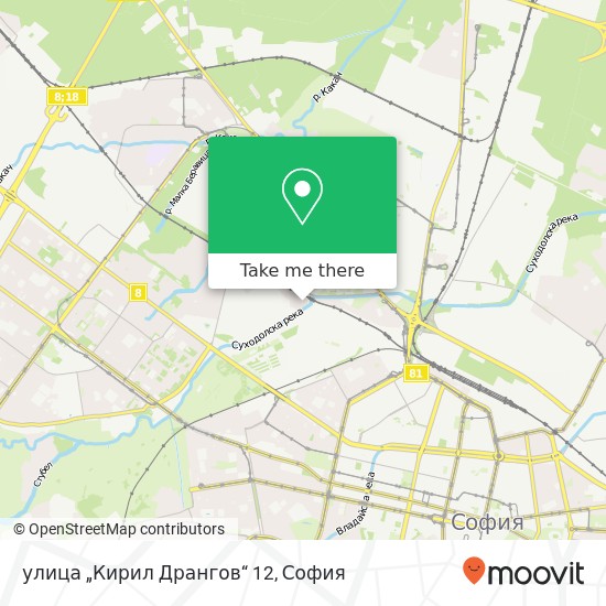 улица „Кирил Дрангов“ 12 карта
