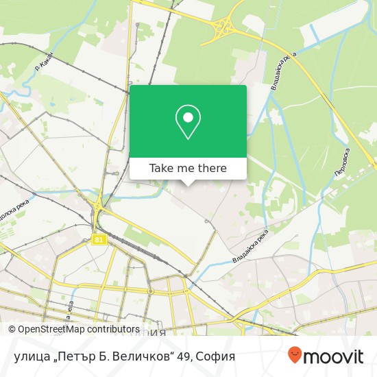 улица „Петър Б. Величков“ 49 карта