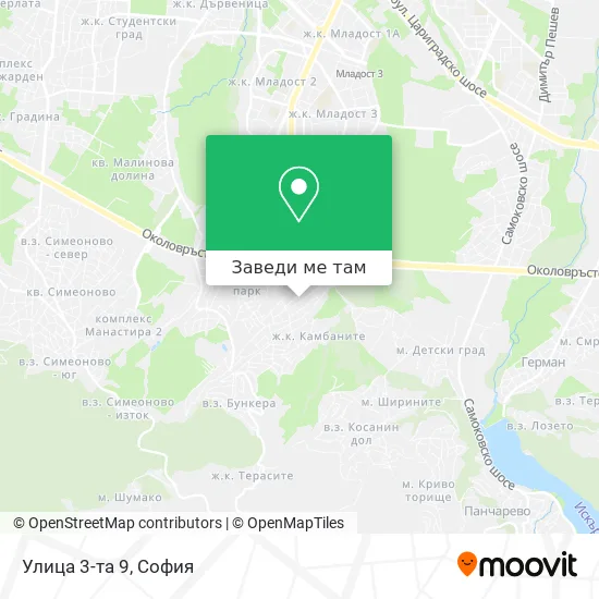 Улица 3-та 9 карта