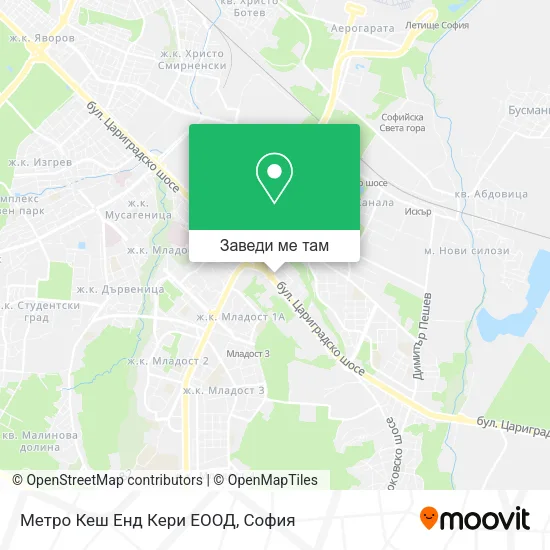 Метро Кеш Енд Кери ЕООД карта