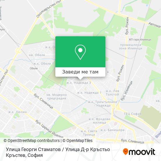 Улица Георги Стаматов / Улица Д-р Кръстьо Кръстев карта