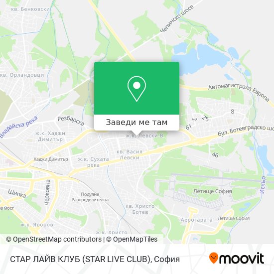 СТАР ЛАЙВ КЛУБ (STAR LIVE CLUB) карта