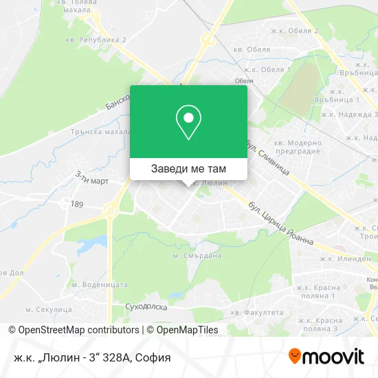 ж.к. „Люлин - 3“ 328А карта