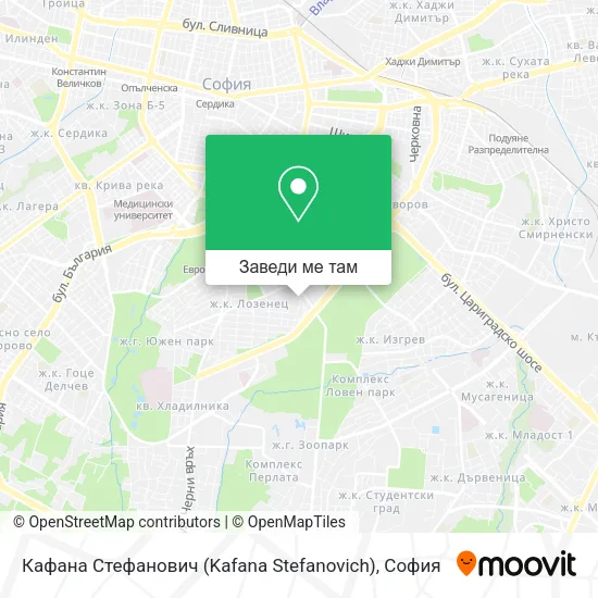 Кафана Стефанович (Kafana Stefanovich) карта