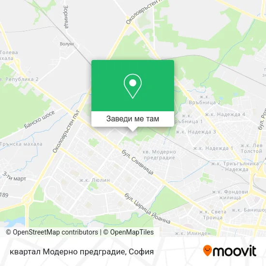 квартал Модерно предградие карта