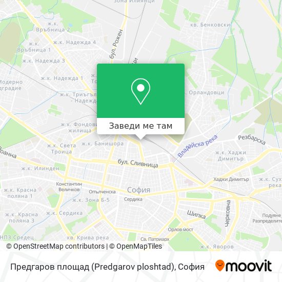 Предгаров площад (Predgarov ploshtad) карта