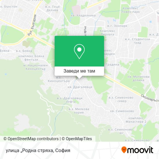 улица „Родна стряха карта